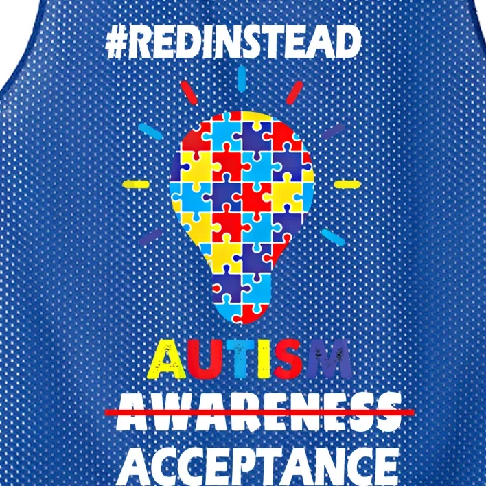 Redinstead Wear Autism Awareness April Acceptance Gift Mesh Reversible Basketball Jersey Tank