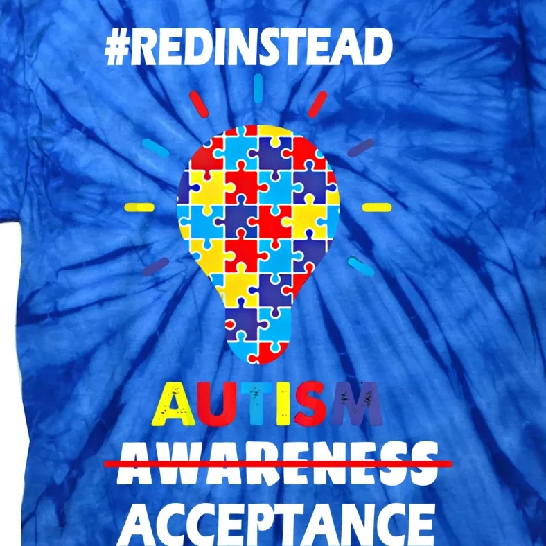 Redinstead Wear Autism Awareness April Acceptance Gift Tie-Dye T-Shirt