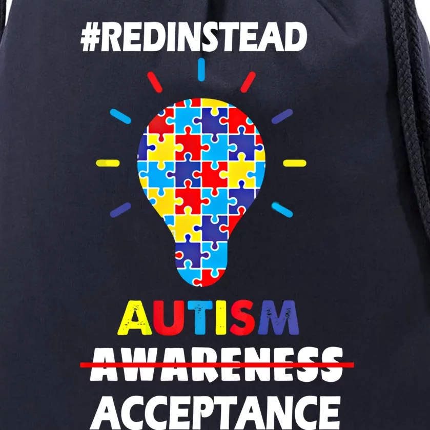 Redinstead Wear Autism Awareness April Acceptance Gift Drawstring Bag