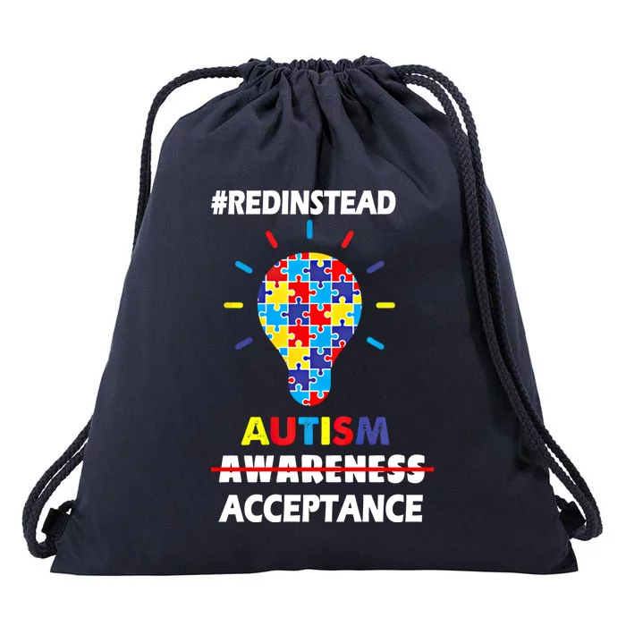 Redinstead Wear Autism Awareness April Acceptance Gift Drawstring Bag