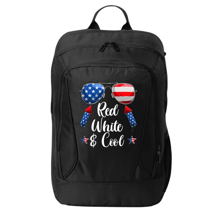 Red White And Blue American Flag City Backpack