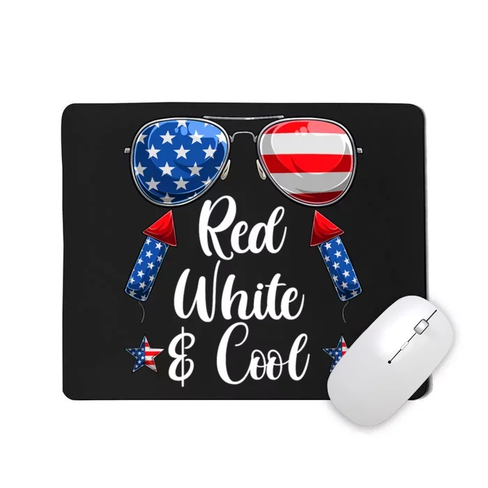 Red White And Blue American Flag Mousepad