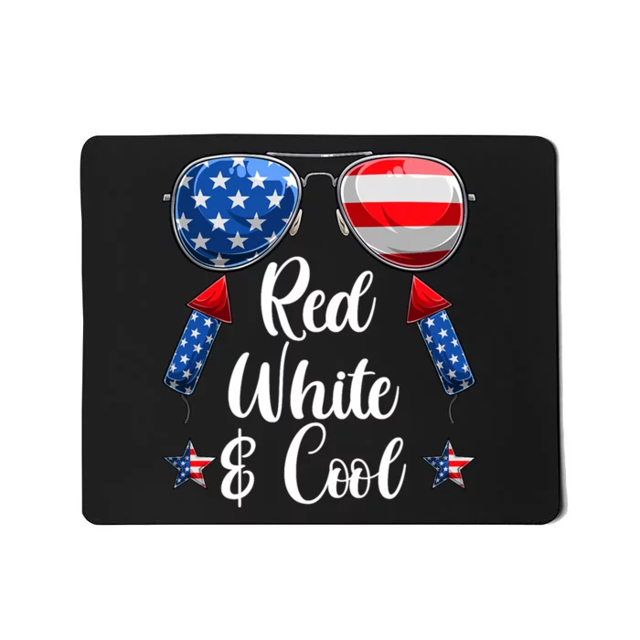 Red White And Blue American Flag Mousepad