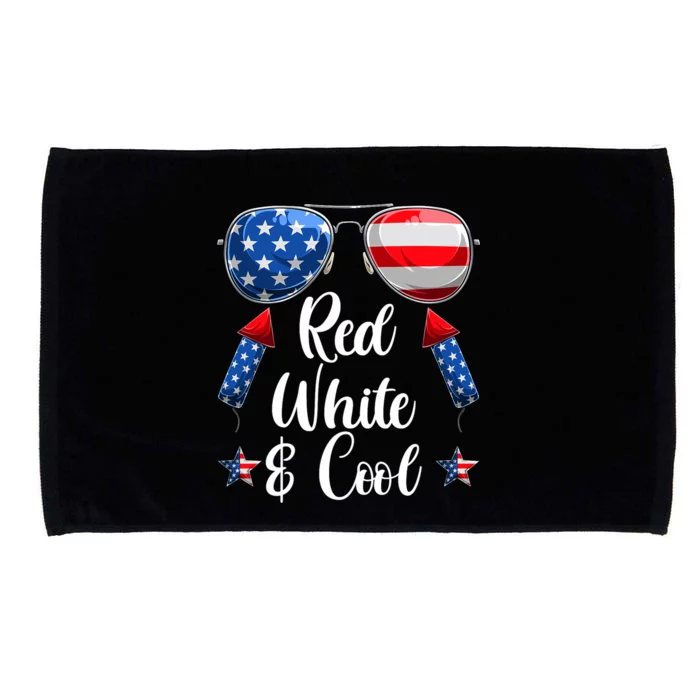 Red White And Blue American Flag Microfiber Hand Towel