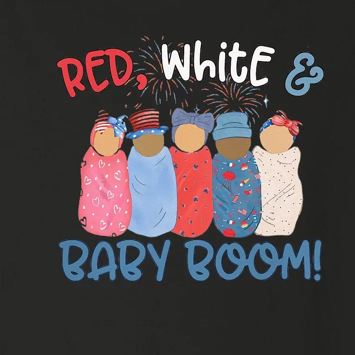 Red White And Baby Boom Happy 4th Of July Nicu Nurse Lover Toddler Long Sleeve Shirt