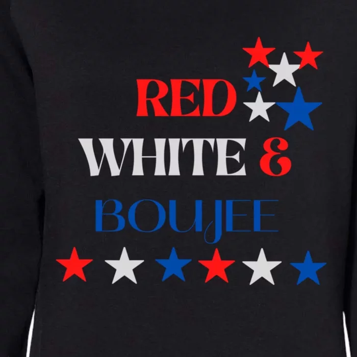 Red White And Boujee Fourth Of July Gift Womens California Wash Sweatshirt