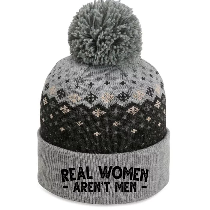 Real Women Aren't Men The Baniff Cuffed Pom Beanie