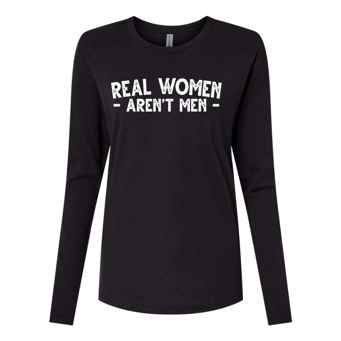 Real Women Aren't Men Womens Cotton Relaxed Long Sleeve T-Shirt