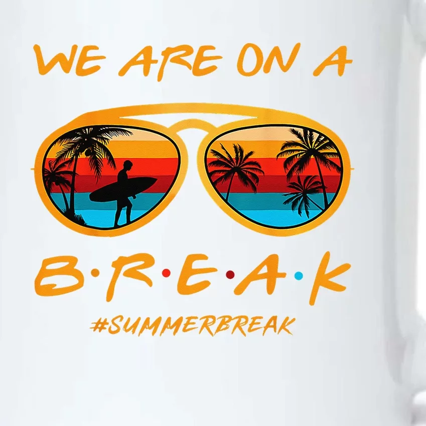 rainbow we are on a break teacher summer break hello summer Black Color Changing Mug