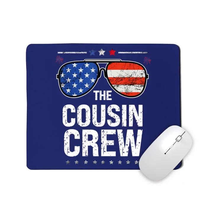 Red White And Blue Cousin Crew 4th Of July Independence Day Mousepad