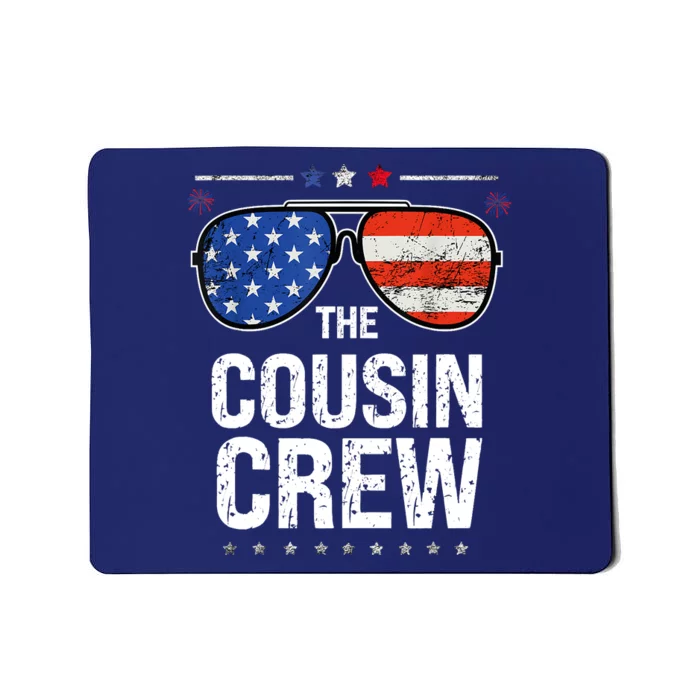 Red White And Blue Cousin Crew 4th Of July Independence Day Mousepad