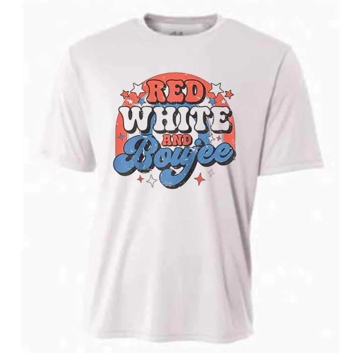 Red White And Boujee 4th Of July Cooling Performance Crew T-Shirt