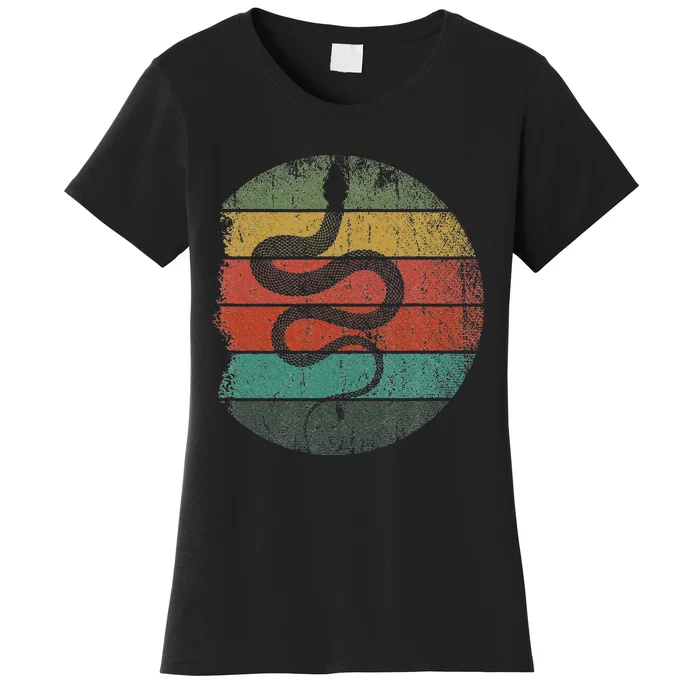 Retro Wild Animal Rainforest Zoo Keeper Pet Gift Snake Women's T-Shirt