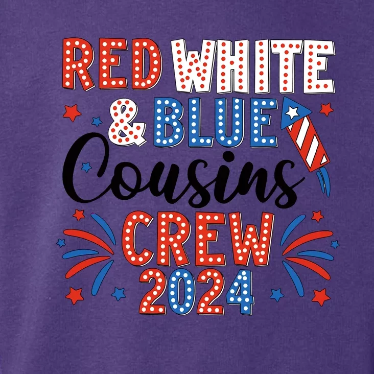 Red White And Blue Cousin Crew 2024 Toddler Hoodie