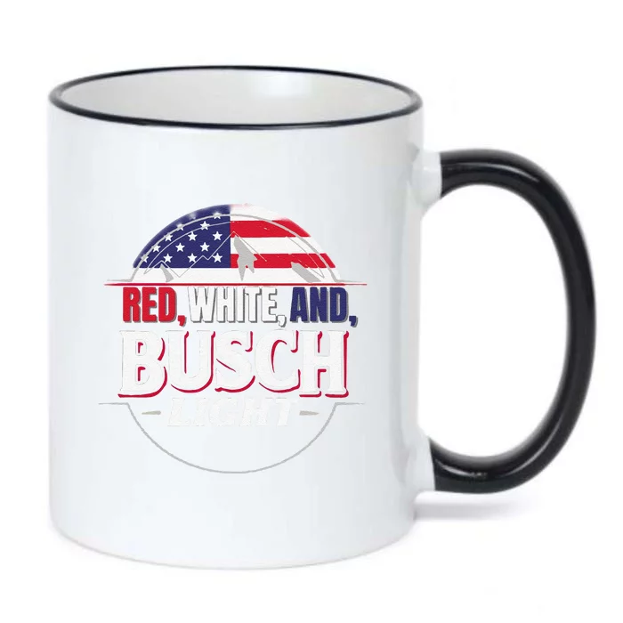 Red White Blue4th Of July Black Color Changing Mug