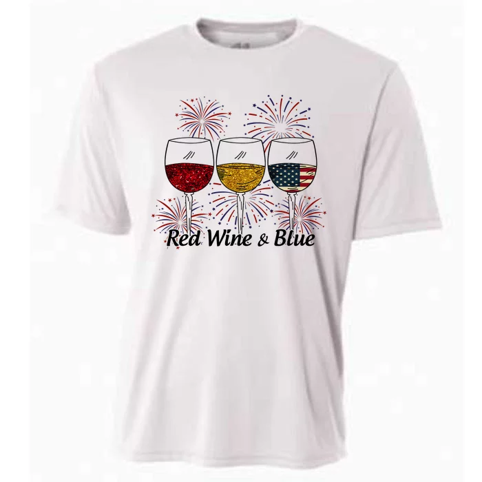 Red Wine & Blue Cooling Performance Crew T-Shirt