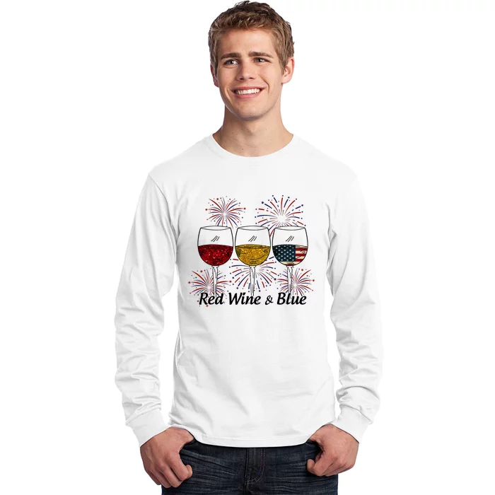 Red Wine & Blue Long Sleeve Shirt