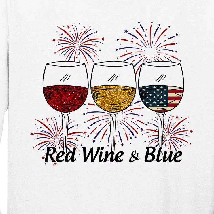 Red Wine & Blue Long Sleeve Shirt