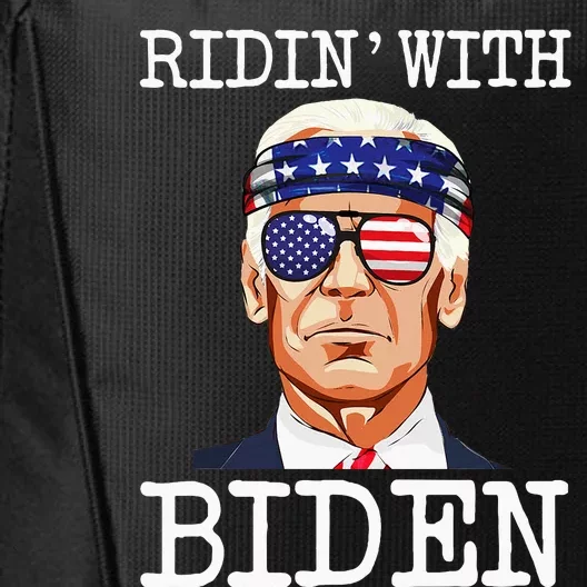 Ridin With Biden Vote Pro Joe Biden For President City Backpack