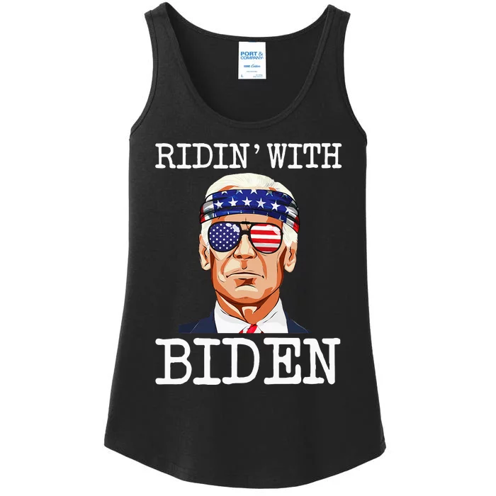 Ridin With Biden Vote Pro Joe Biden For President Ladies Essential Tank