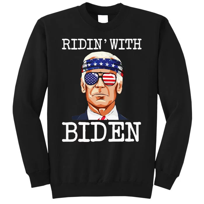 Ridin With Biden Vote Pro Joe Biden For President Tall Sweatshirt