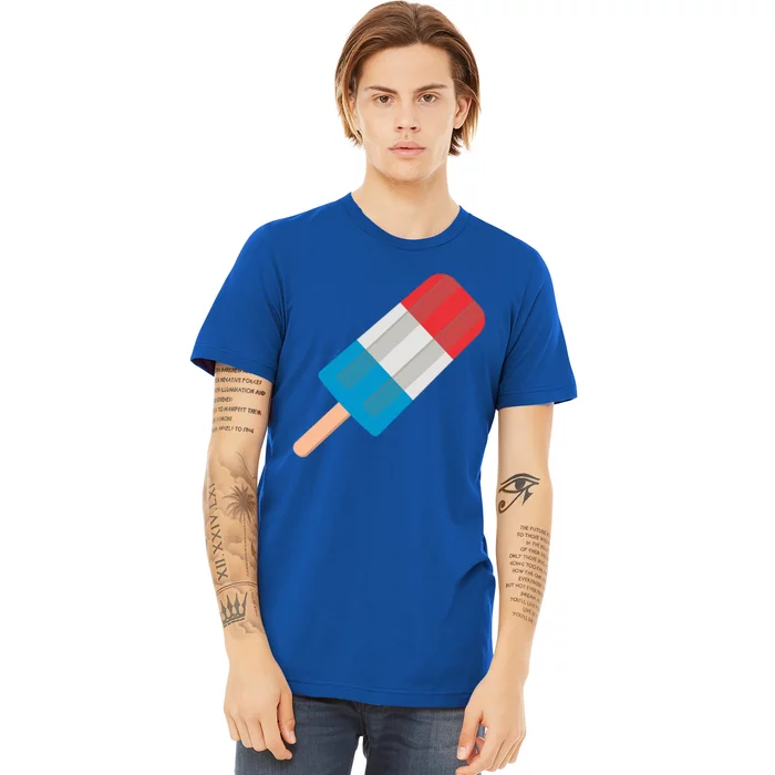 Red White Blue Popsicle Gift Premium T-Shirt