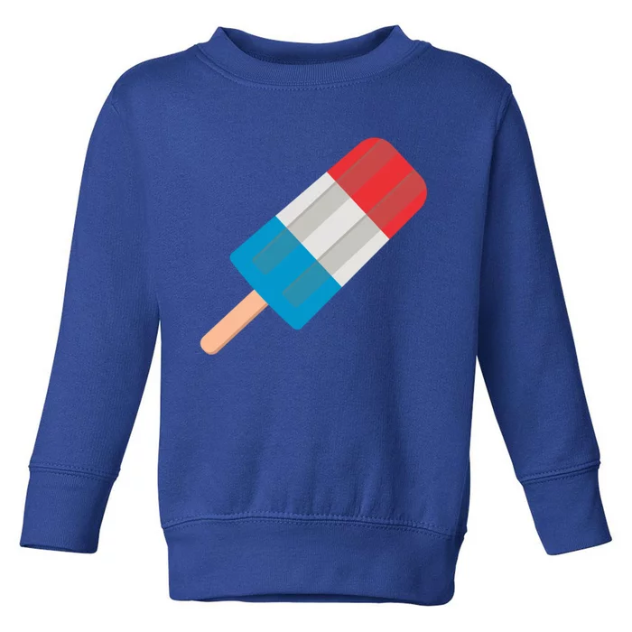 Red White Blue Popsicle Gift Toddler Sweatshirt