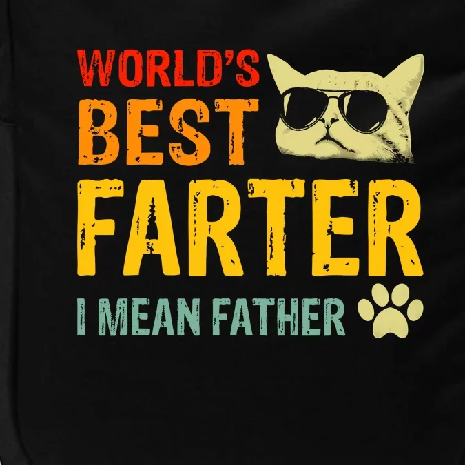 Retro Worlds Best Farter I Mean Father Best Cat Dad Ever Impact Tech Backpack