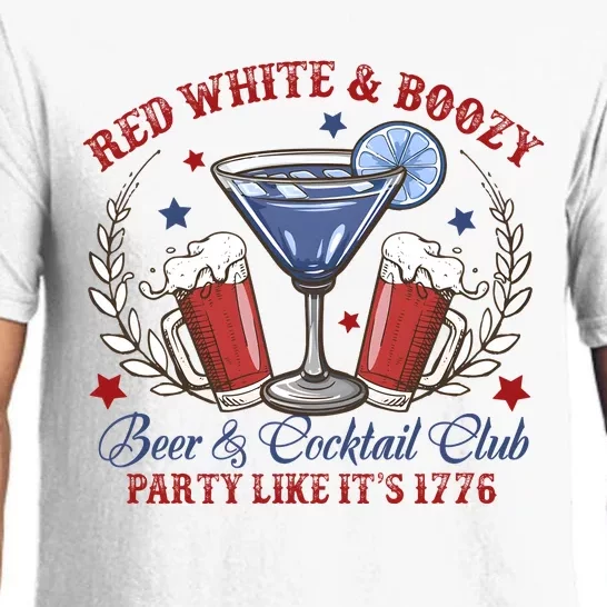 Red White & Boozy Beer Club Pajama Set