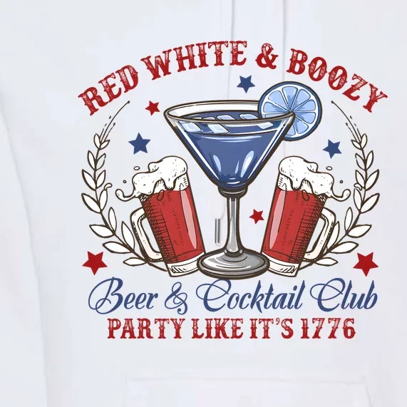 Red White & Boozy Beer Club Premium Hoodie