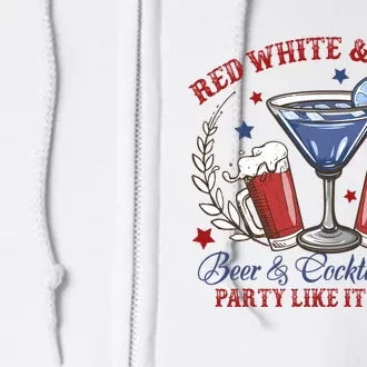 Red White & Boozy Beer Club Full Zip Hoodie