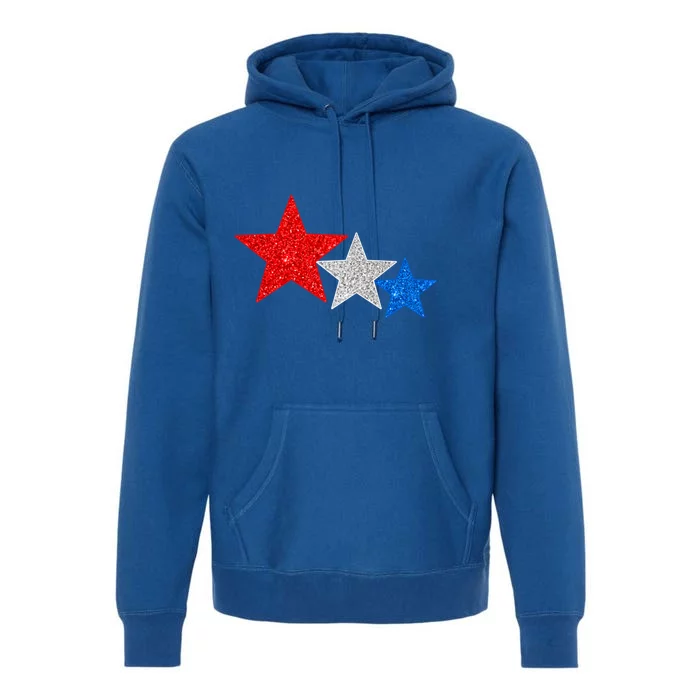 Red White Blue American Flag 4th Of July Mom Mama Gift Premium Hoodie