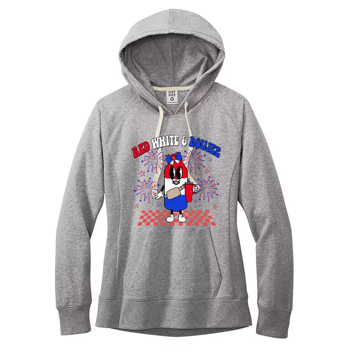 Red White & Boujee Women's Fleece Hoodie