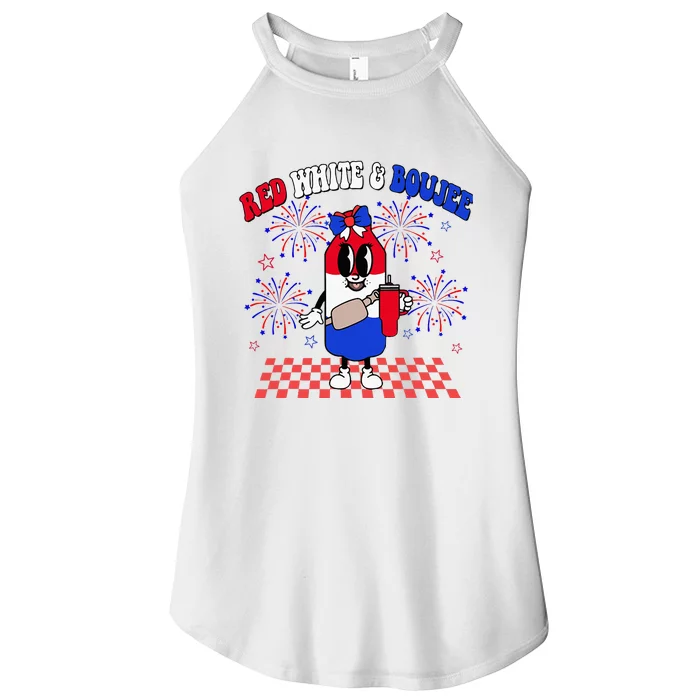 Red White & Boujee Women’s Perfect Tri Rocker Tank