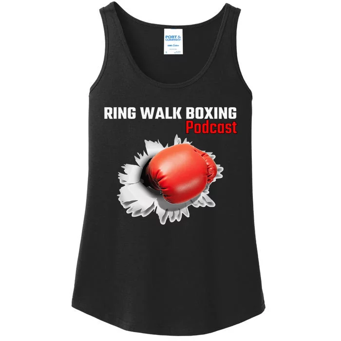 Ring Walk Boxing Podcast Ladies Essential Tank