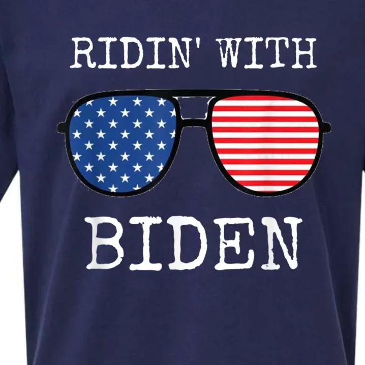 Ridin With Biden Cool Uncle Joe USA Aviator Vote 2020 Sueded Cloud Jersey T-Shirt