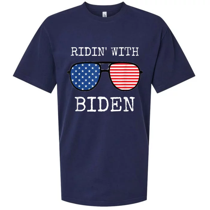 Ridin With Biden Cool Uncle Joe USA Aviator Vote 2020 Sueded Cloud Jersey T-Shirt