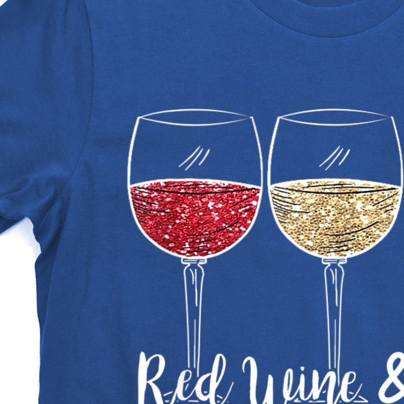 Red Wine & Blue 4th Of July Wine Red White Blue Wine Glasses T-Shirt