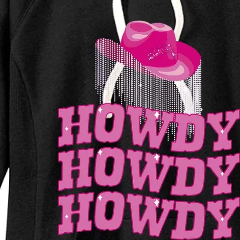 Rodeo Western Country Southern Cowgirl Hat Howdy Women's Fleece Hoodie