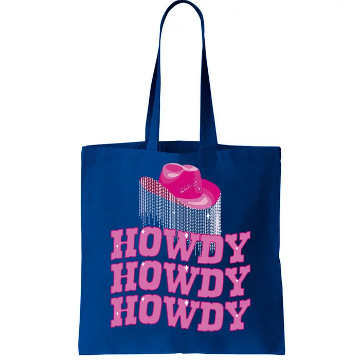 Rodeo Western Country Southern Cowgirl Hat Howdy Tote Bag