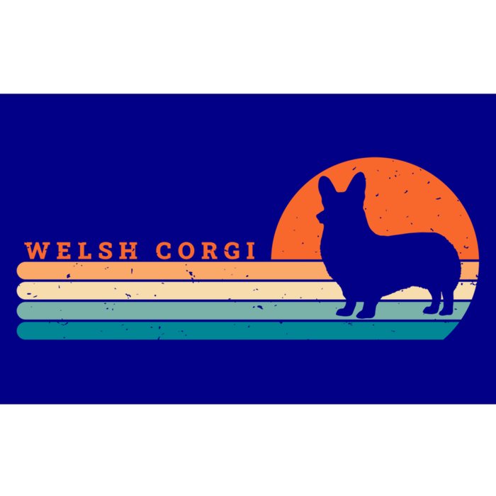 Retro Welsh Corgi Dog Vintage 60s 70s Sunset Meaningful Gift Bumper Sticker