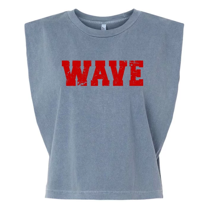 Red Wave Conservative Garment-Dyed Women's Muscle Tee