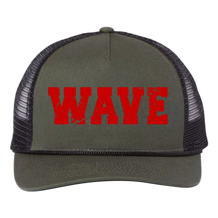 Red Wave Conservative Retro Rope Trucker Hat Cap