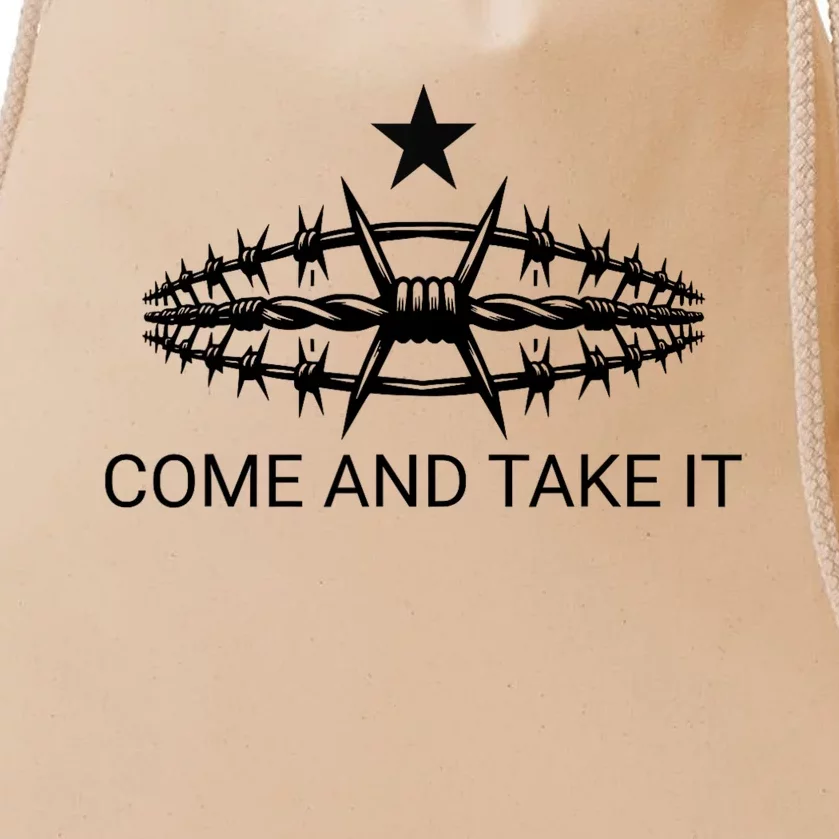 Razor Wire Come And Take It Supreme Court Texas Border 2024 Drawstring Bag