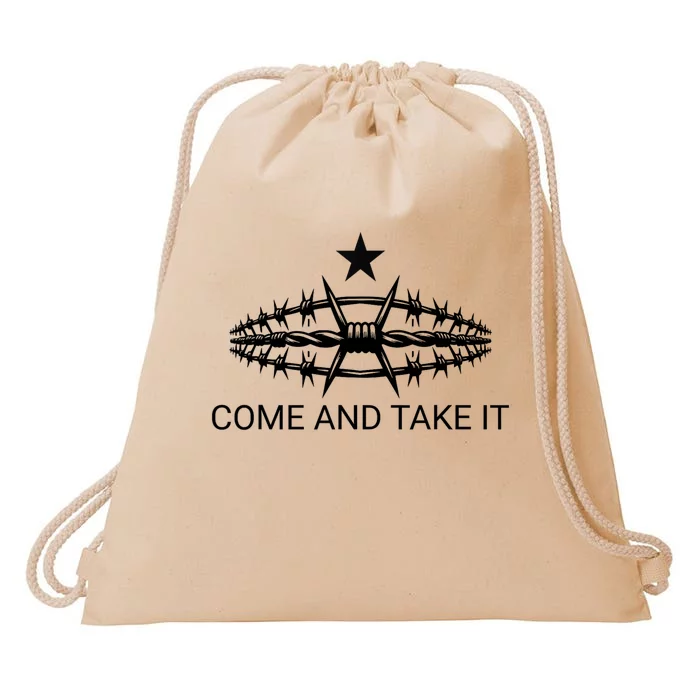 Razor Wire Come And Take It Supreme Court Texas Border 2024 Drawstring Bag