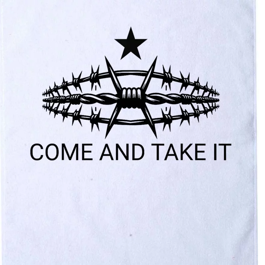 Razor Wire Come And Take It Supreme Court Texas Border 2024 Platinum Collection Golf Towel