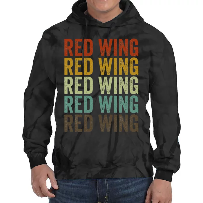 Red Wing City Retro Tie Dye Hoodie