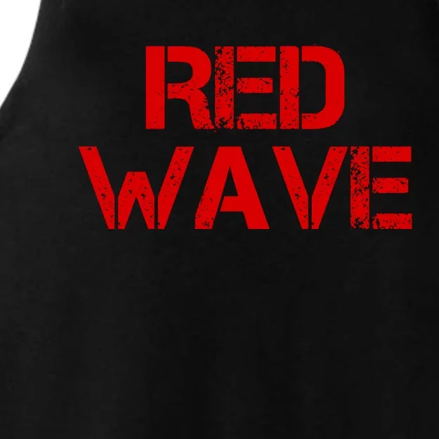 Red Wave Conservative Political Ladies Tri-Blend Wicking Tank