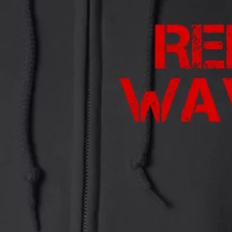 Red Wave Conservative Political Full Zip Hoodie