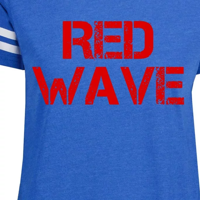 Red Wave Conservative Political Enza Ladies Jersey Football T-Shirt